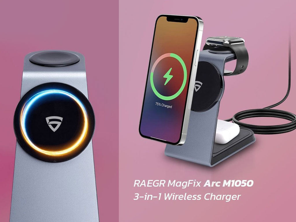 A 3-in-1 Mag-Safe Wireless charger specially designed keeping Apple products in mind.