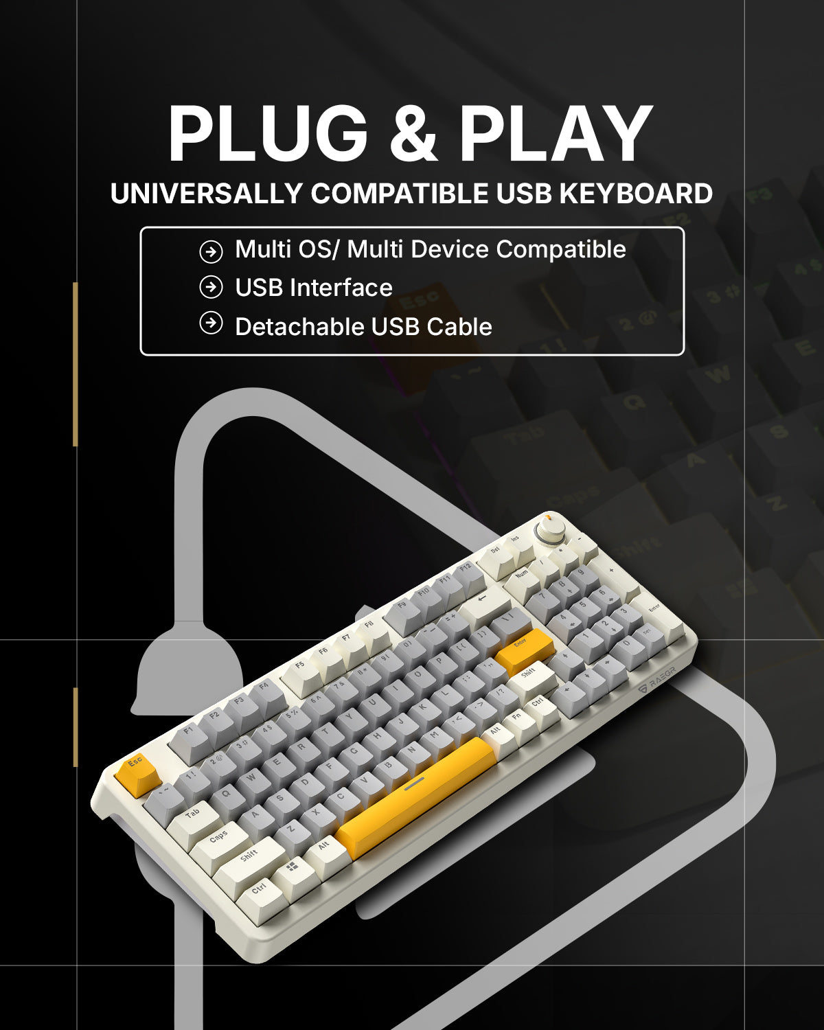 RAEGR MechGear X100 Mechanical Gaming Keyboard
