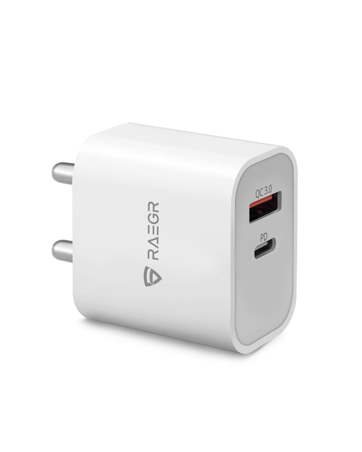 RAEGR RapidLink 250 20W Adapter |Made in India| PD+QC USB Wall Charger