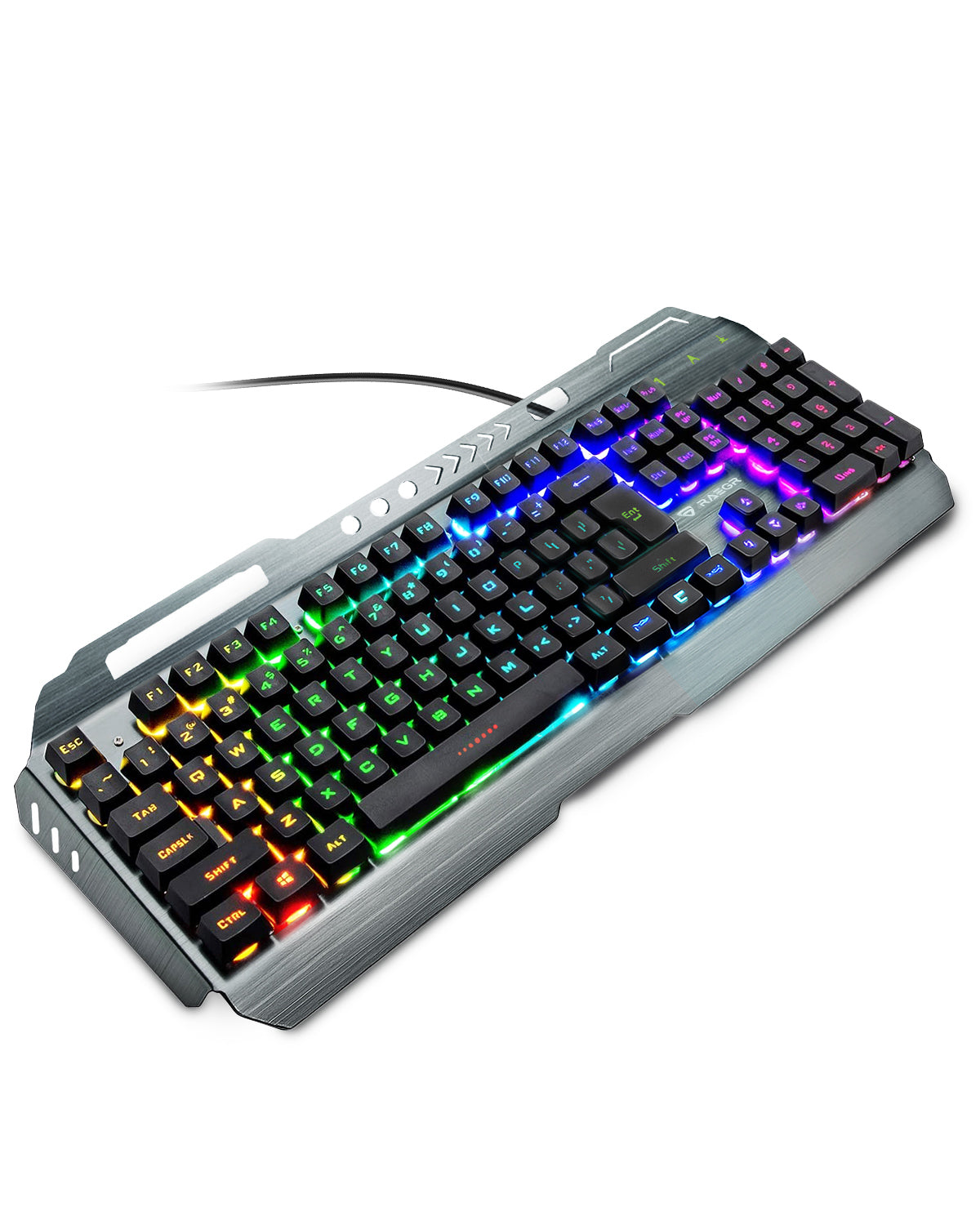 RAEGR RapidGear X70 Gaming KeyBoard with Mouse Combo | 3 Rainbow Lighting Modes