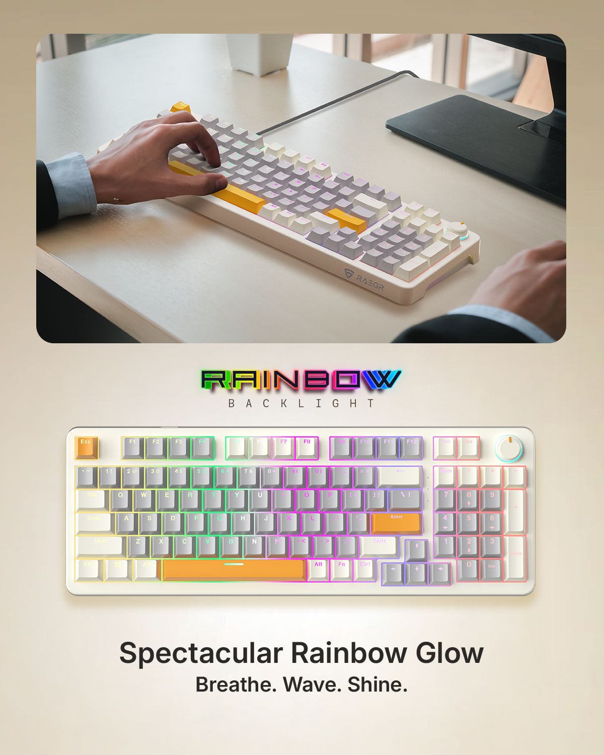 RAEGR MechGear X100 Mechanical Gaming Keyboard