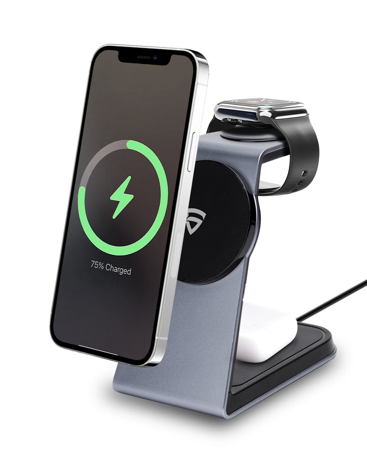 RAEGR MagFix Arc M1050 |3 in 1| 15W Mag-Safe Compatible Wireless Charging Stand