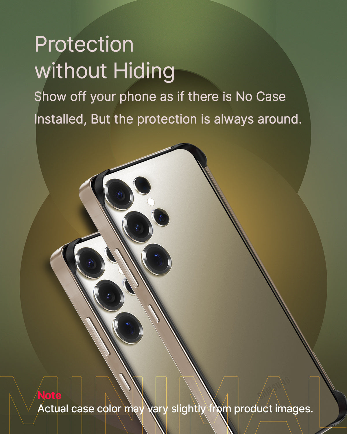 RAEGR Galaxy S25 Ultra Case | Edge Armor Protective Minimal Case