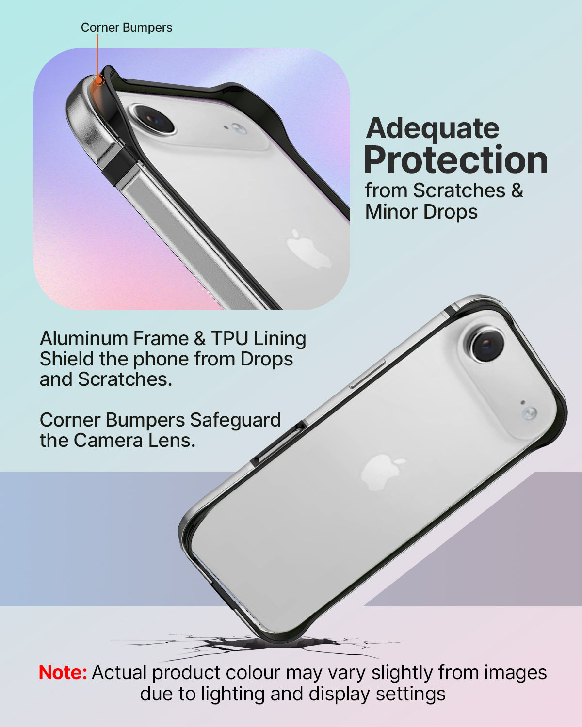 RAEGR iPhone 17 Air (6.5-Inch) (2025) Case | Anodized Aluminum | Edge Armor Case