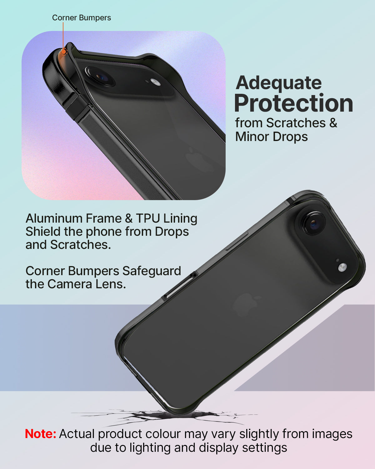 RAEGR iPhone 17 Air (6.5-Inch) (2025) Case | Anodized Aluminum | Edge Armor Case