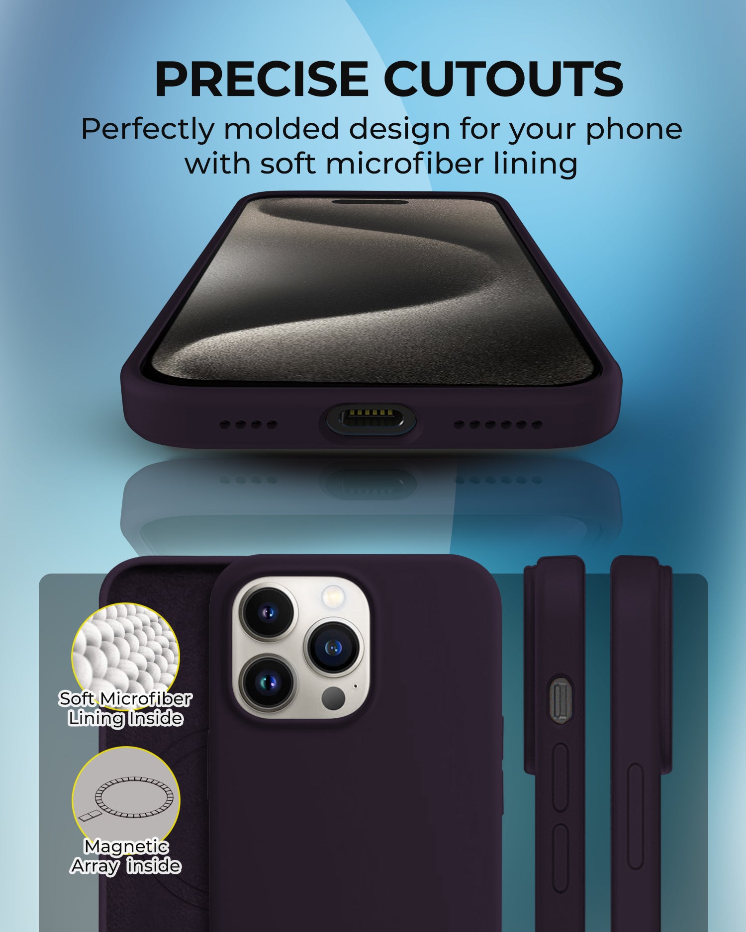 RAEGR iPhone 15 Pro MagFix Silicone Case