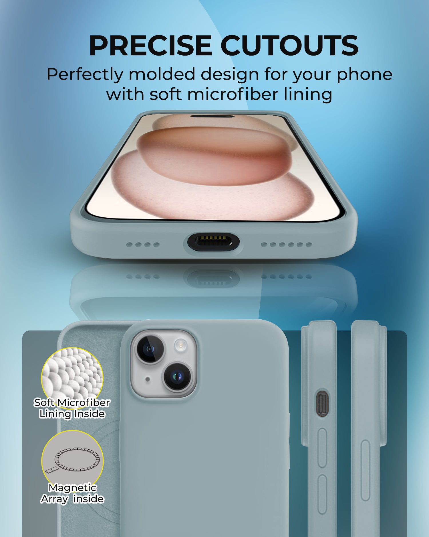 RAEGR iPhone 15 Plus MagFix Silicone Case