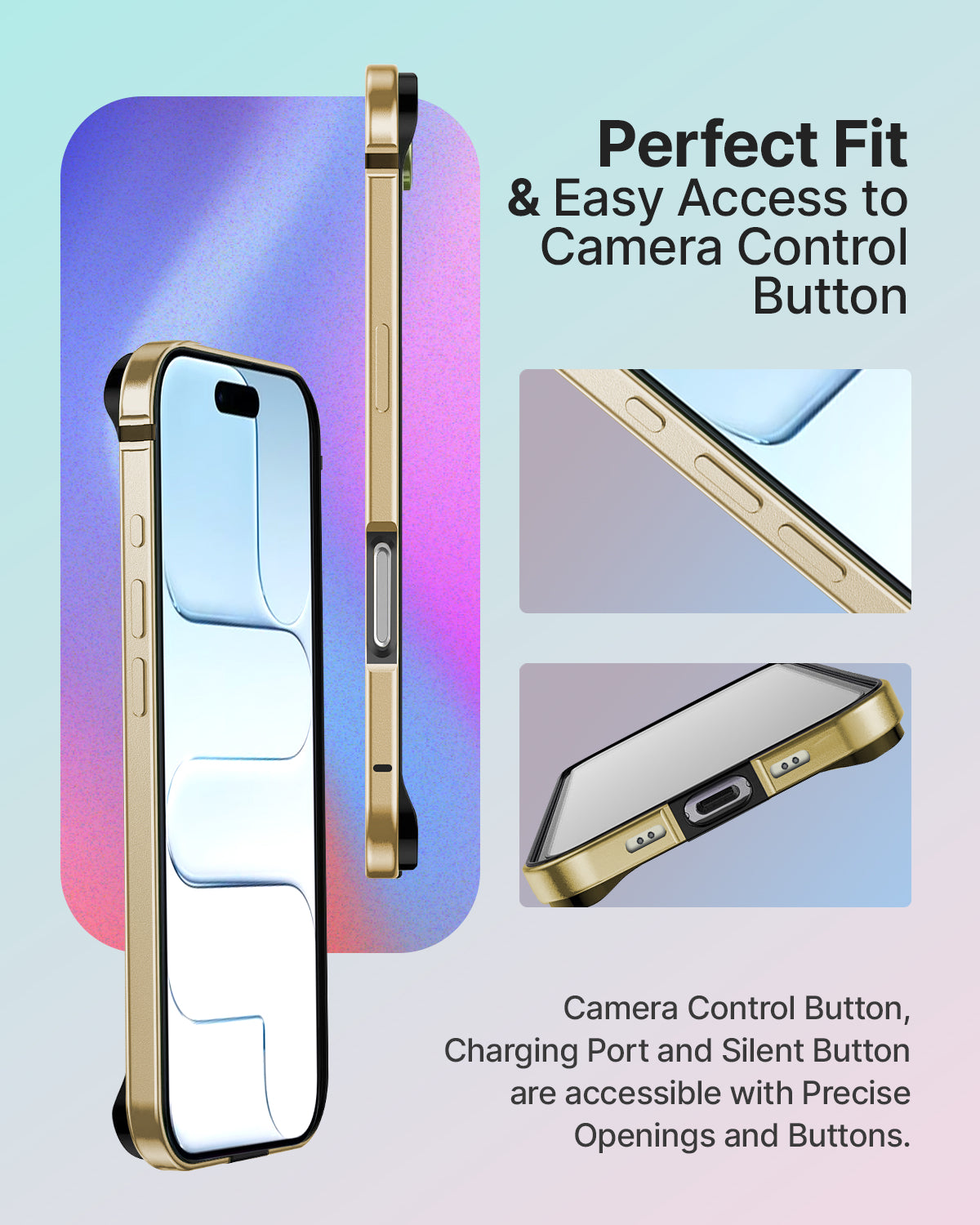 RAEGR iPhone 17 Air (6.5-Inch) (2025) Case | Anodized Aluminum | Edge Armor Case