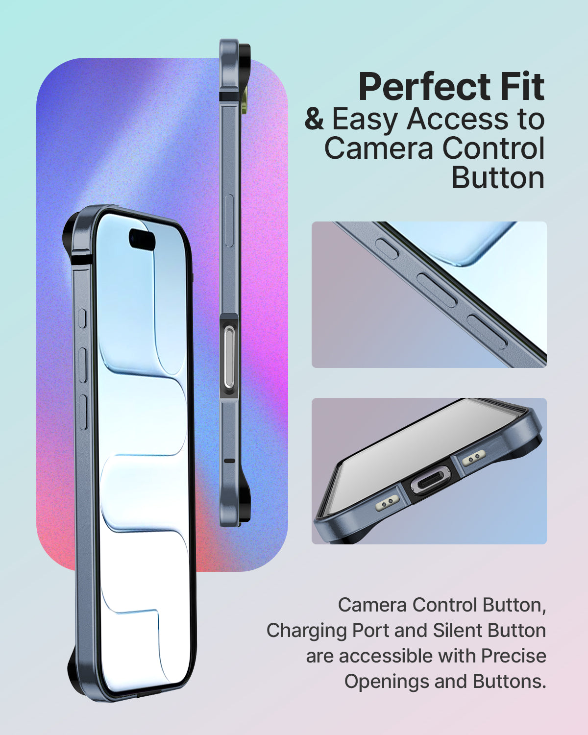RAEGR iPhone 17 Air (6.5-Inch) (2025) Case | Anodized Aluminum | Edge Armor Case