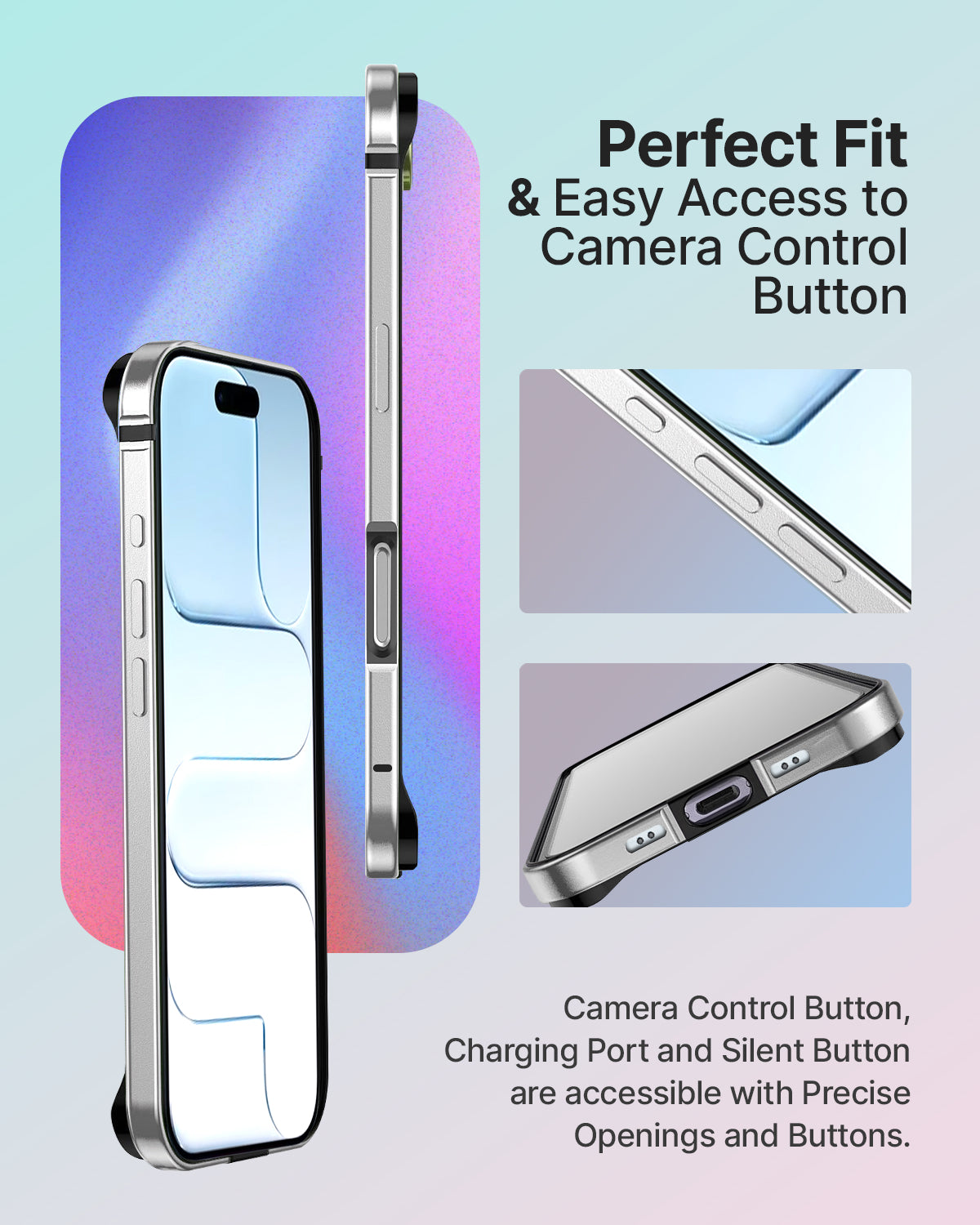 RAEGR iPhone 17 Air (6.5-Inch) (2025) Case | Anodized Aluminum | Edge Armor Case