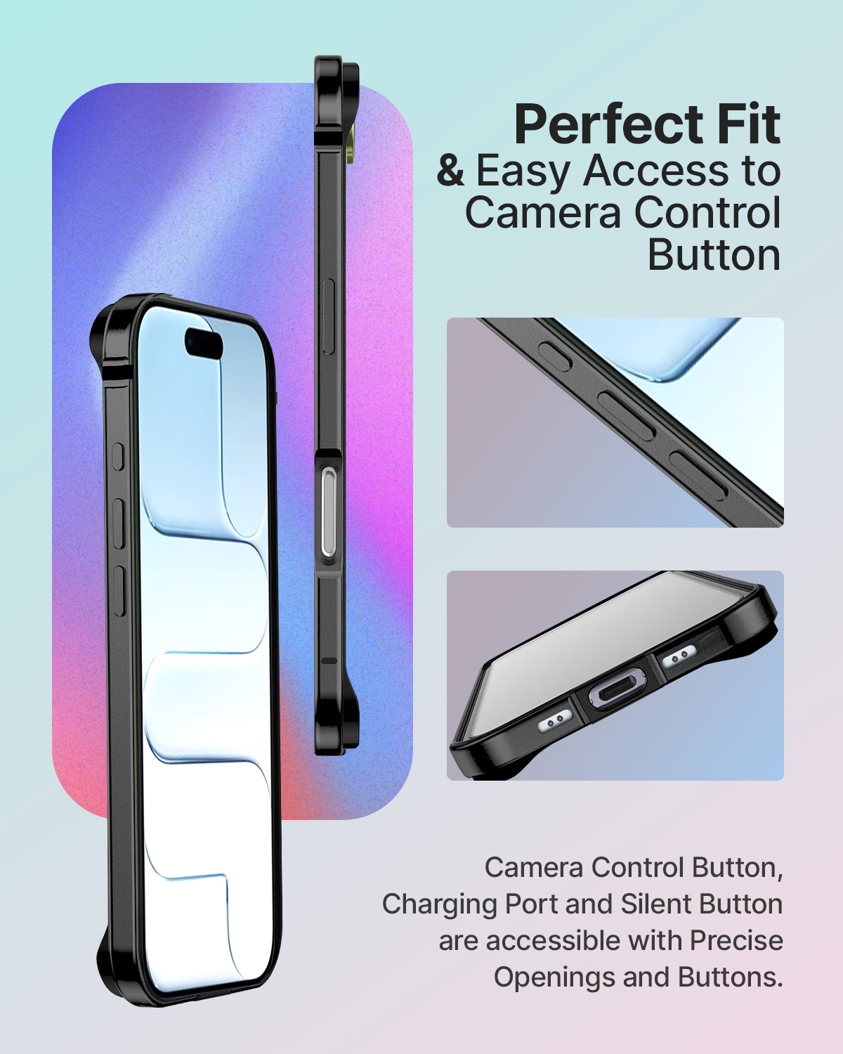 RAEGR iPhone 17 Air (6.5-Inch) (2025) Case | Anodized Aluminum | Edge Armor Case