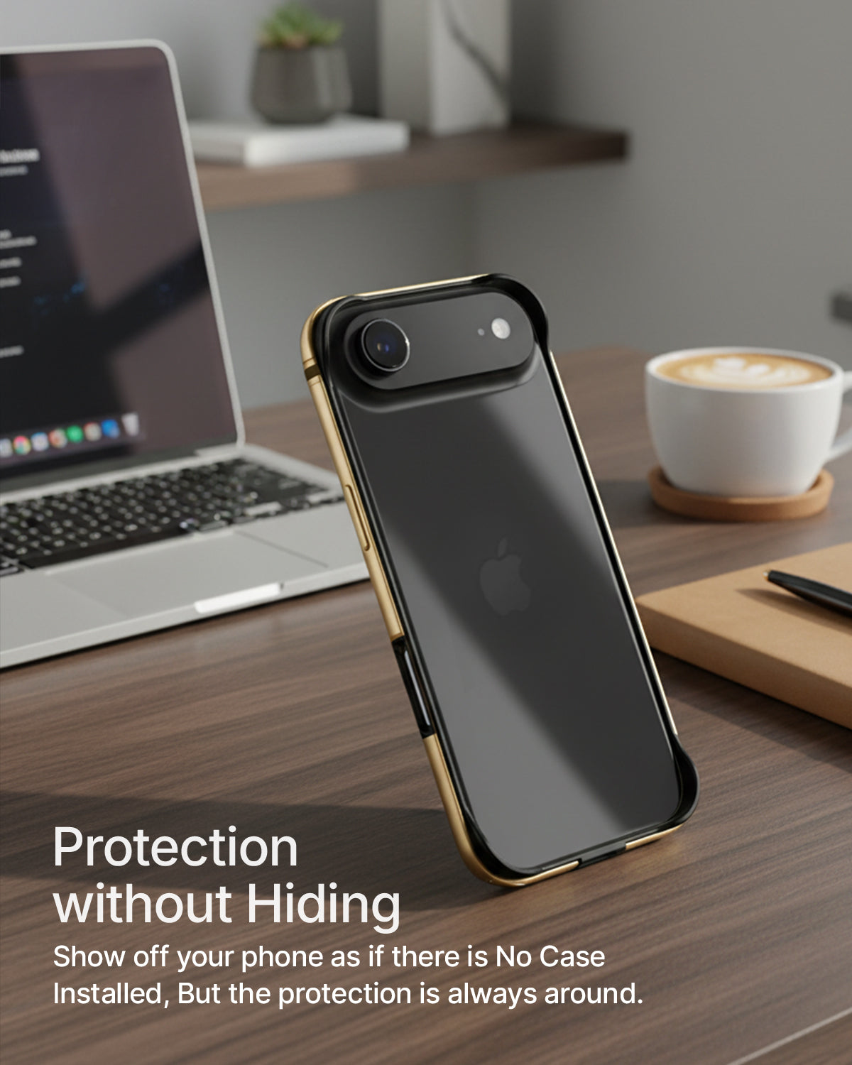 RAEGR iPhone 17 Air (6.5-Inch) (2025) Case | Anodized Aluminum | Edge Armor Case