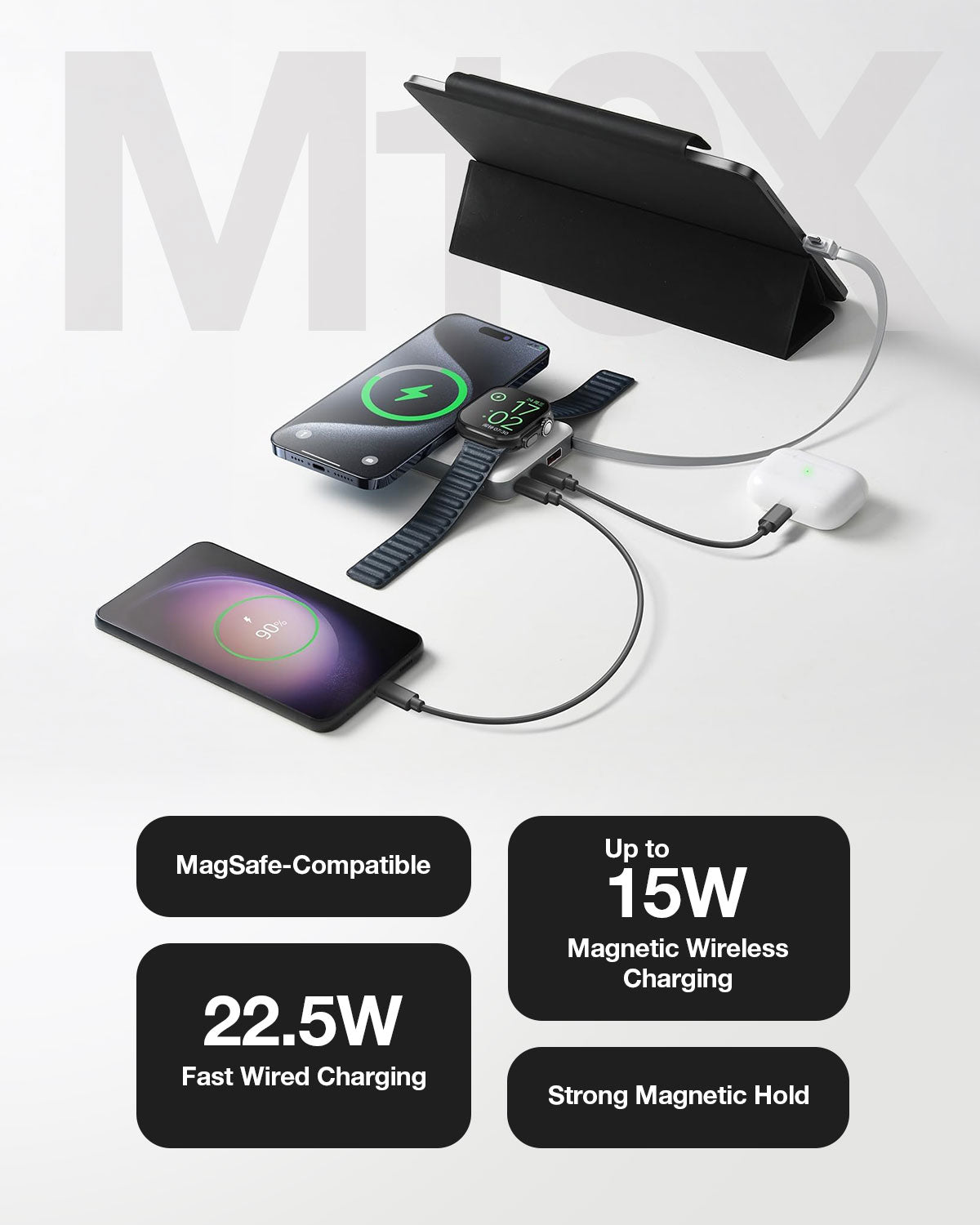 RAEGR 10000mAh MagFix M10x Wireless Power Bank