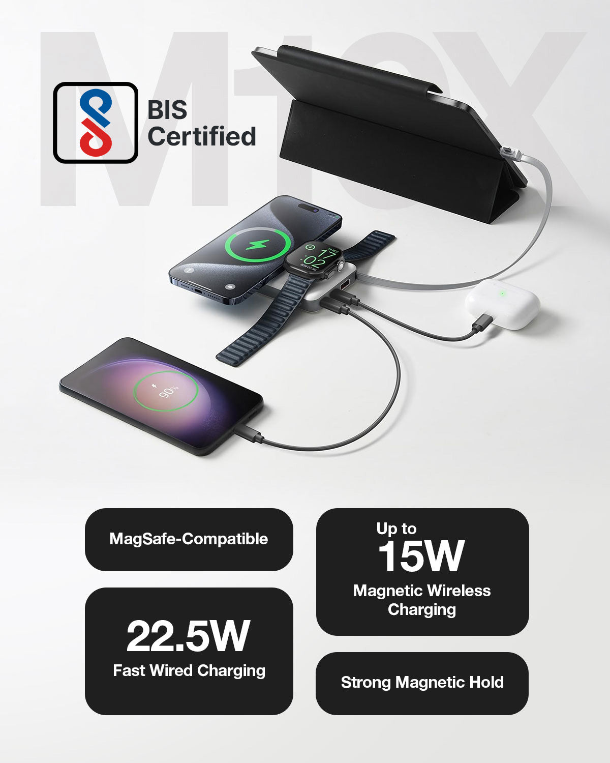 RAEGR 10000mAh MagFix M10x Wireless Power Bank
