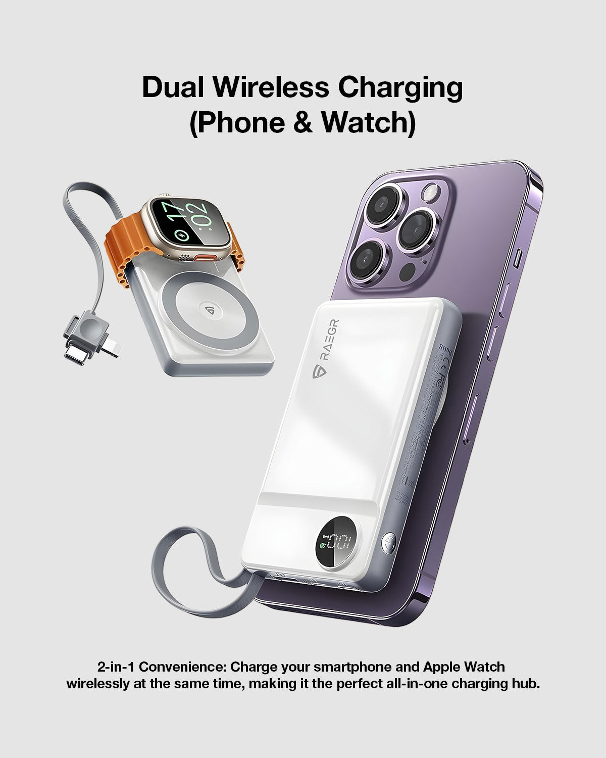 RAEGR 10000mAh MagFix M10x Wireless Power Bank