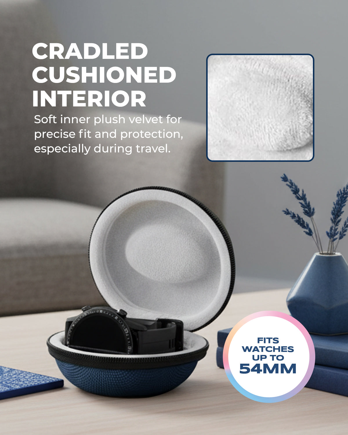 RAEGR Travel Watch Case Single Storage Box for Wristwatches