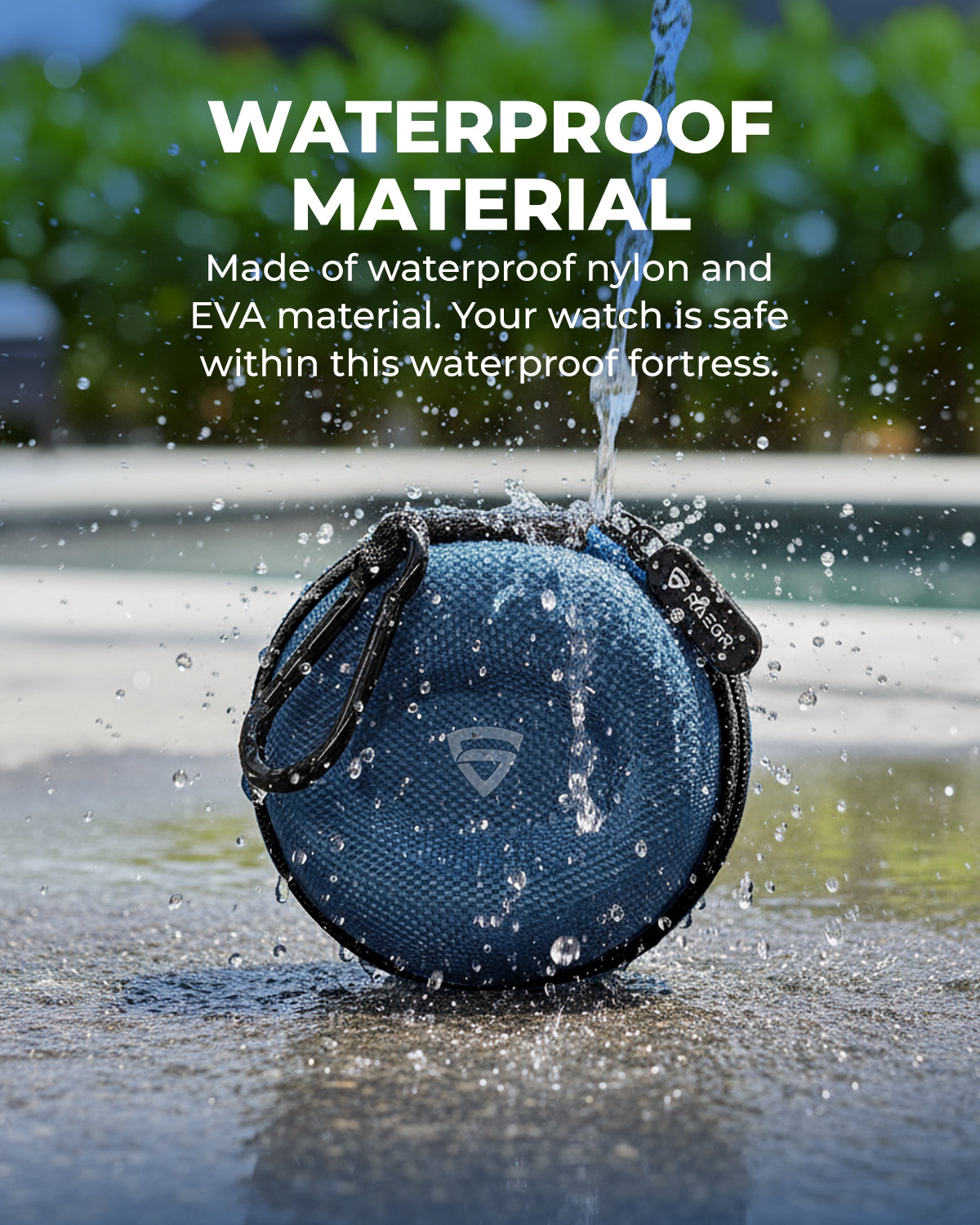 RAEGR Travel Watch Case Single Storage Box for Wristwatches