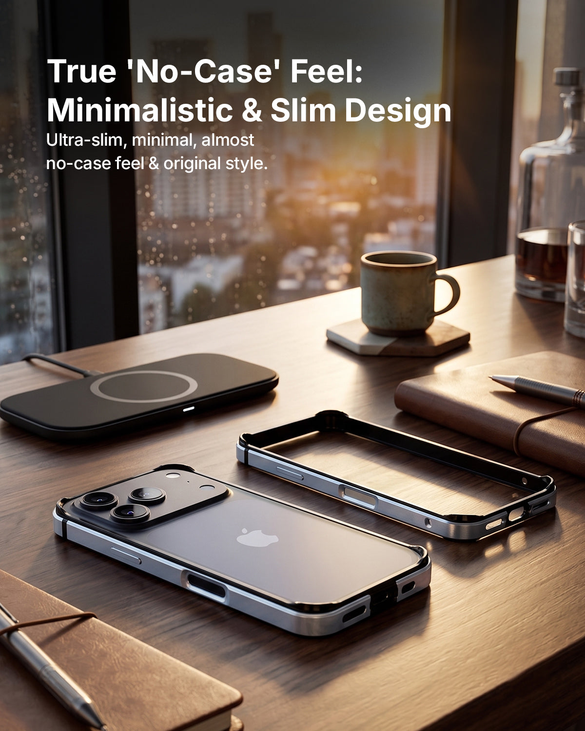 RAEGR iPhone 17 Pro  Case | Anodized Aluminum | Edge Armor Case