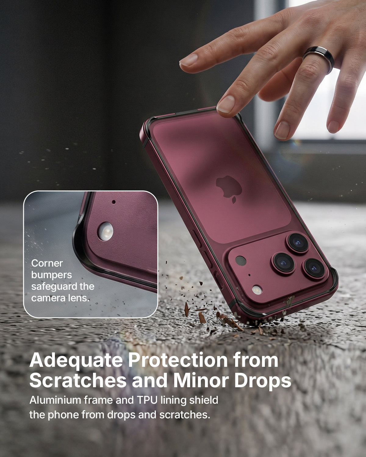 RAEGR iPhone 17 Pro  Case | Anodized Aluminum | Edge Armor Case