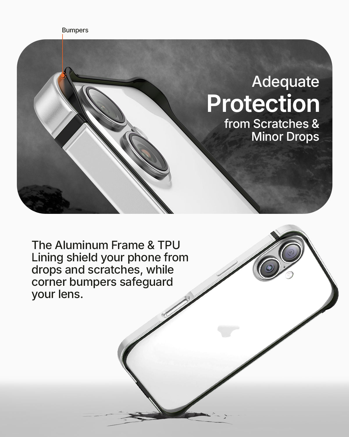 RAEGR iPhone 17 (6.3-Inch) (2025) Case | Anodized Aluminum | Edge Armor Case