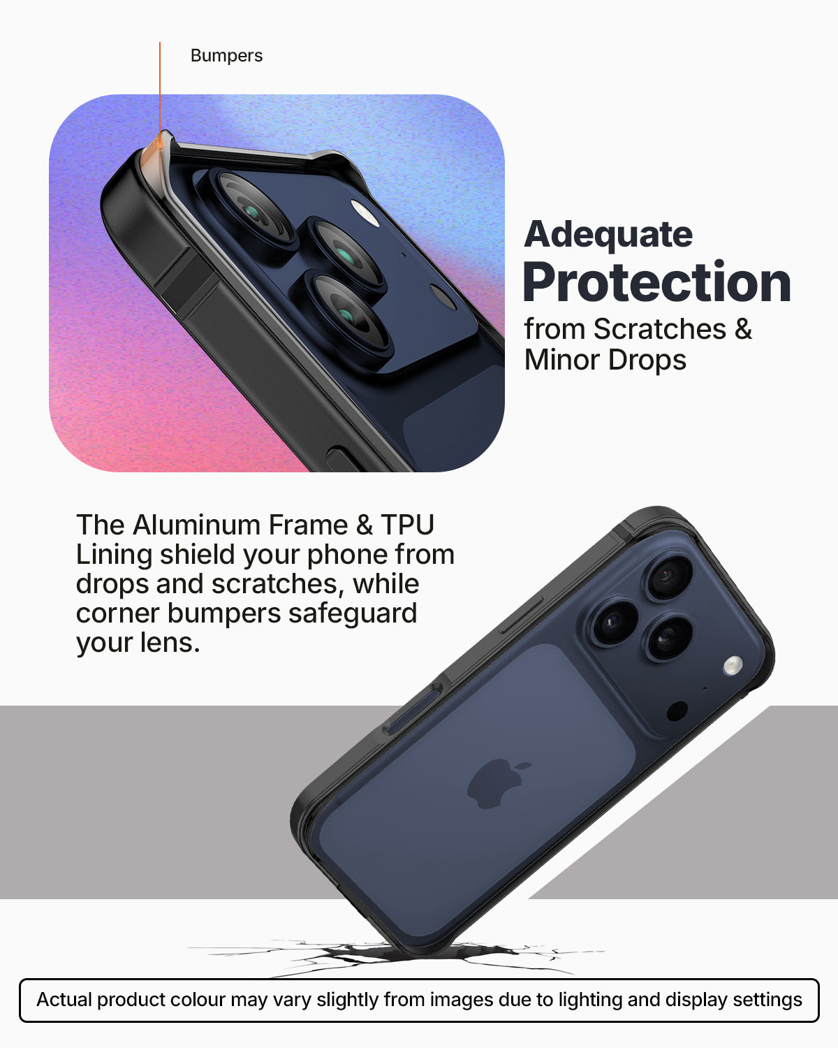 RAEGR iPhone 17 Pro (6.3-Inch) (2025) Case | Anodized Aluminum | Edge Armor Case