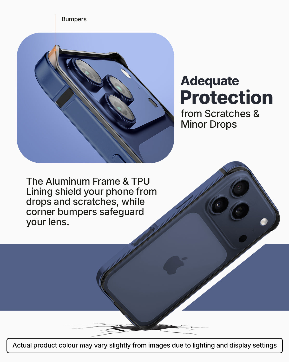 RAEGR iPhone 17 Pro (6.3-Inch) (2025) Case | Anodized Aluminum | Edge Armor Case