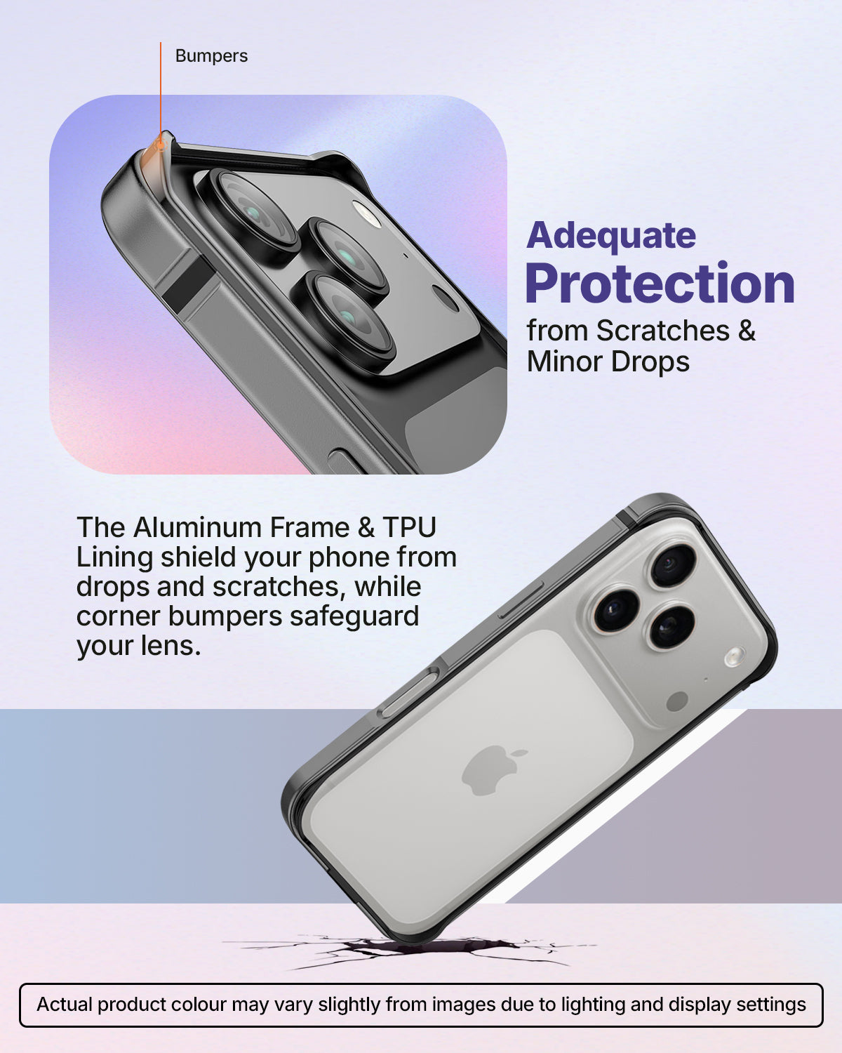 RAEGR iPhone 17 Pro (6.3-Inch) (2025) Case | Anodized Aluminum | Edge Armor Case