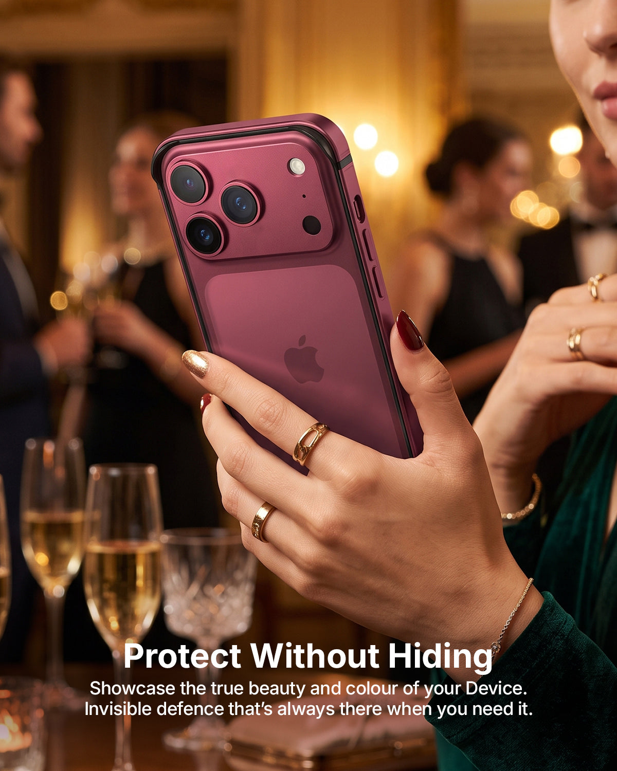 RAEGR iPhone 17 Pro  Case | Anodized Aluminum | Edge Armor Case