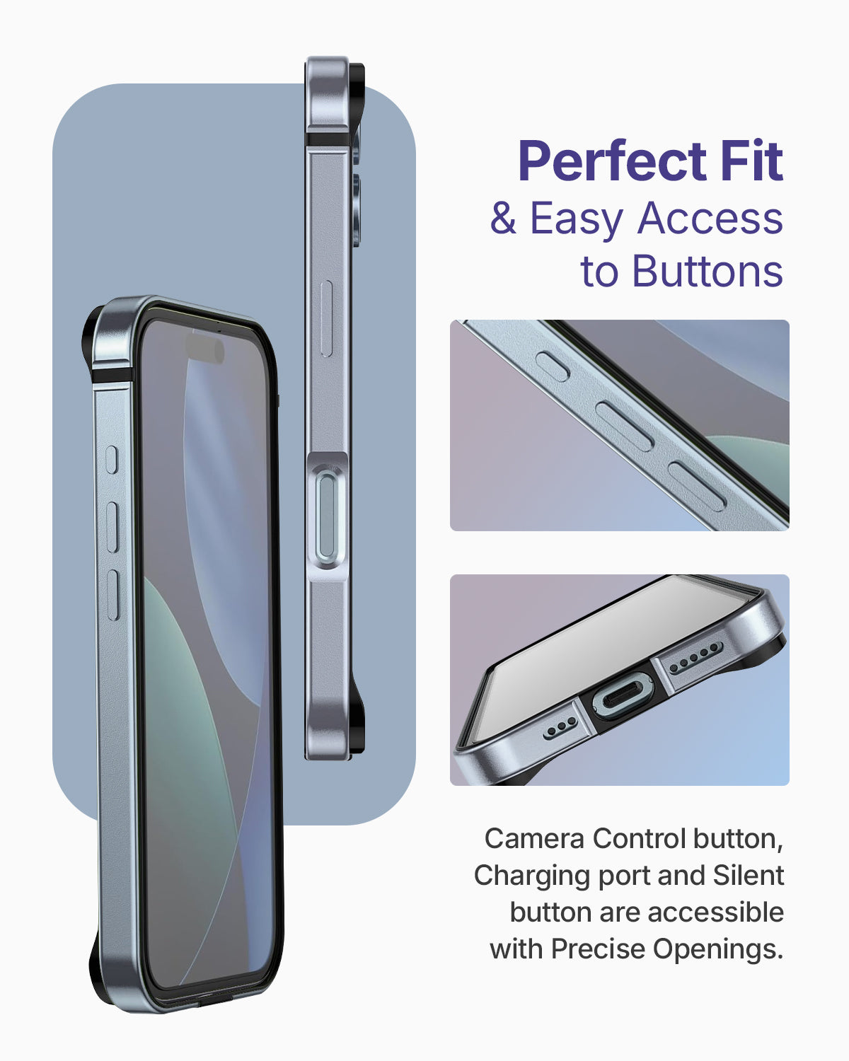 RAEGR iPhone 17 (6.3-Inch) (2025) Case | Anodized Aluminum | Edge Armor Case