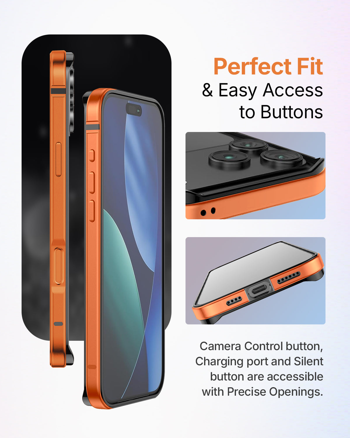 RAEGR iPhone 17 Pro (6.3-Inch) (2025) Case | Anodized Aluminum | Edge Armor Case