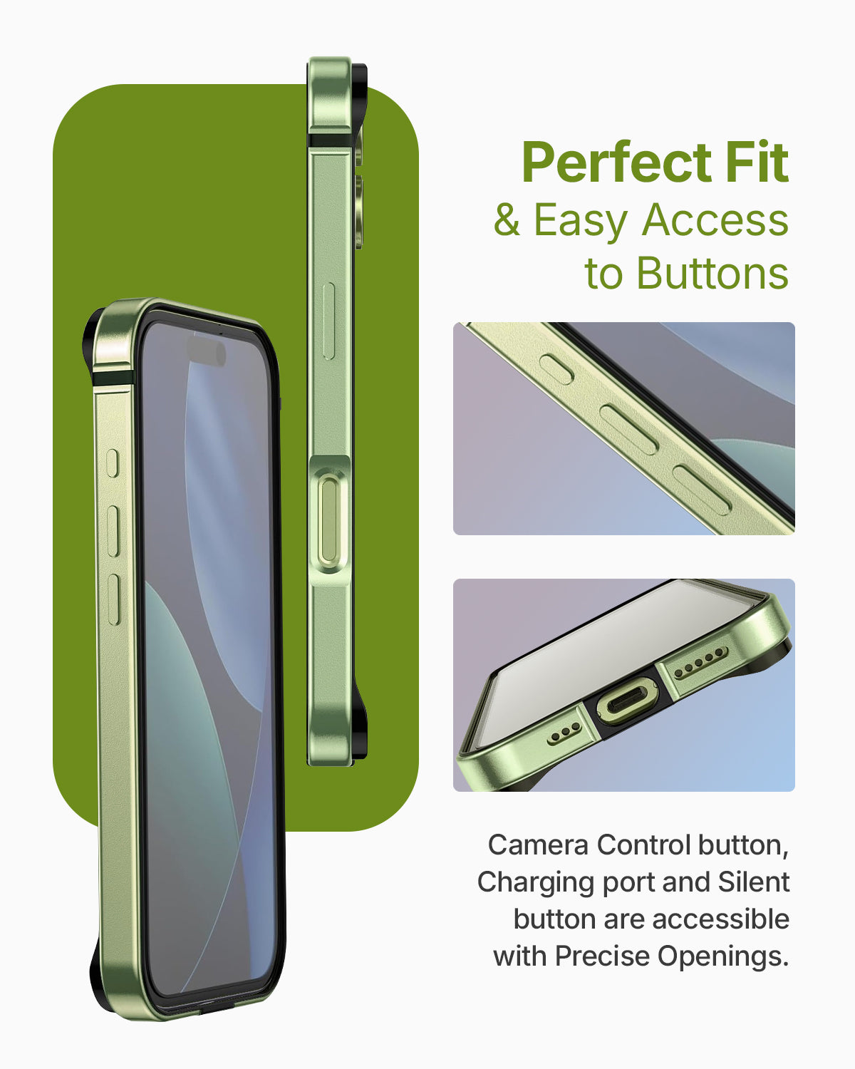RAEGR iPhone 17 (6.3-Inch) (2025) Case | Anodized Aluminum | Edge Armor Case