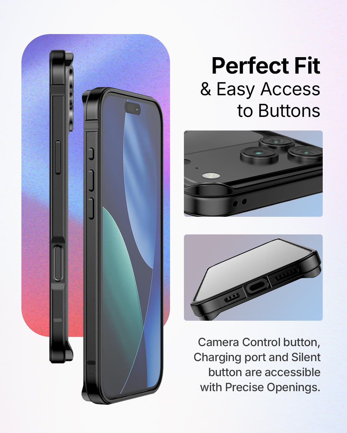 RAEGR iPhone 17 Pro (6.3-Inch) (2025) Case | Anodized Aluminum | Edge Armor Case