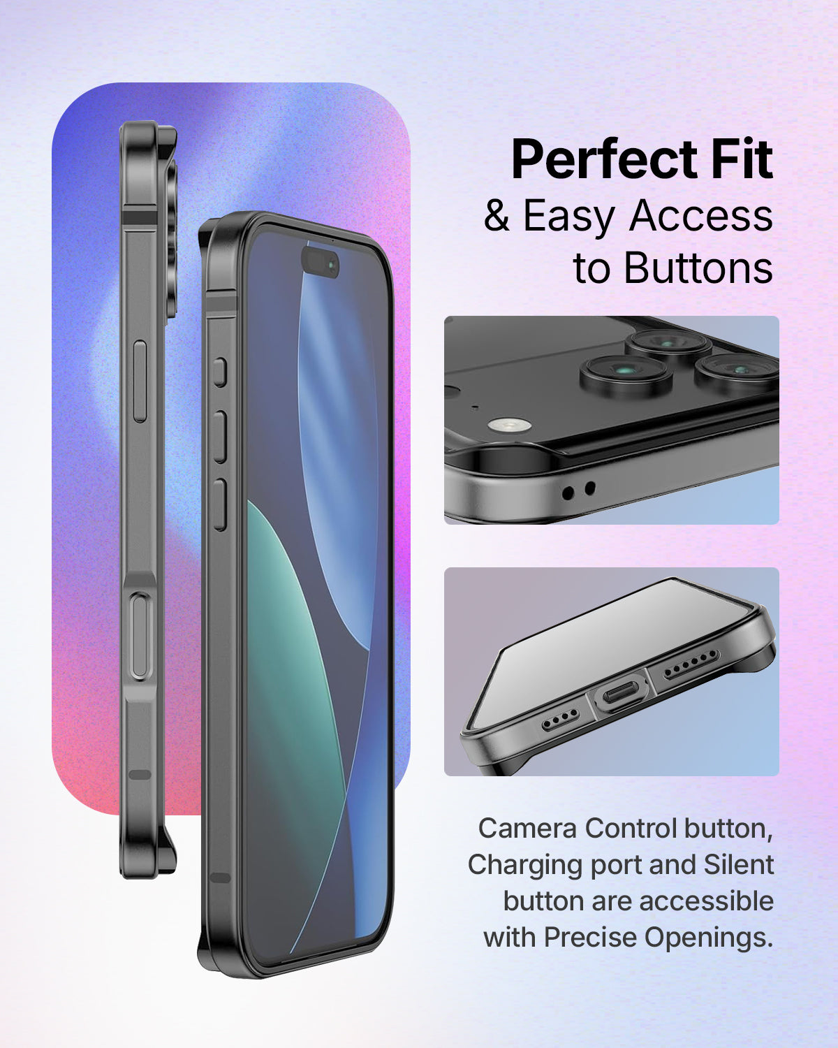 RAEGR iPhone 17 Pro (6.3-Inch) (2025) Case | Anodized Aluminum | Edge Armor Case