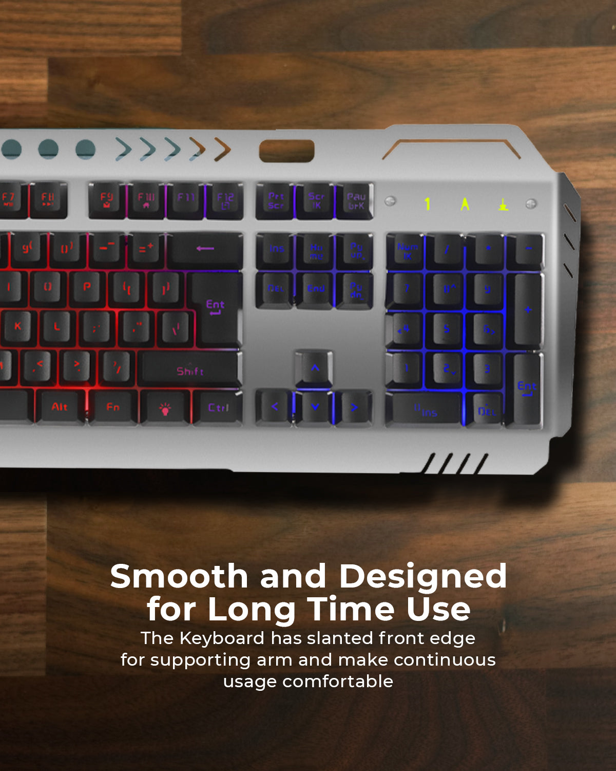 RAEGR RapidGear X70 Gaming KeyBoard with Mouse Combo | 3 Rainbow Lighting Modes