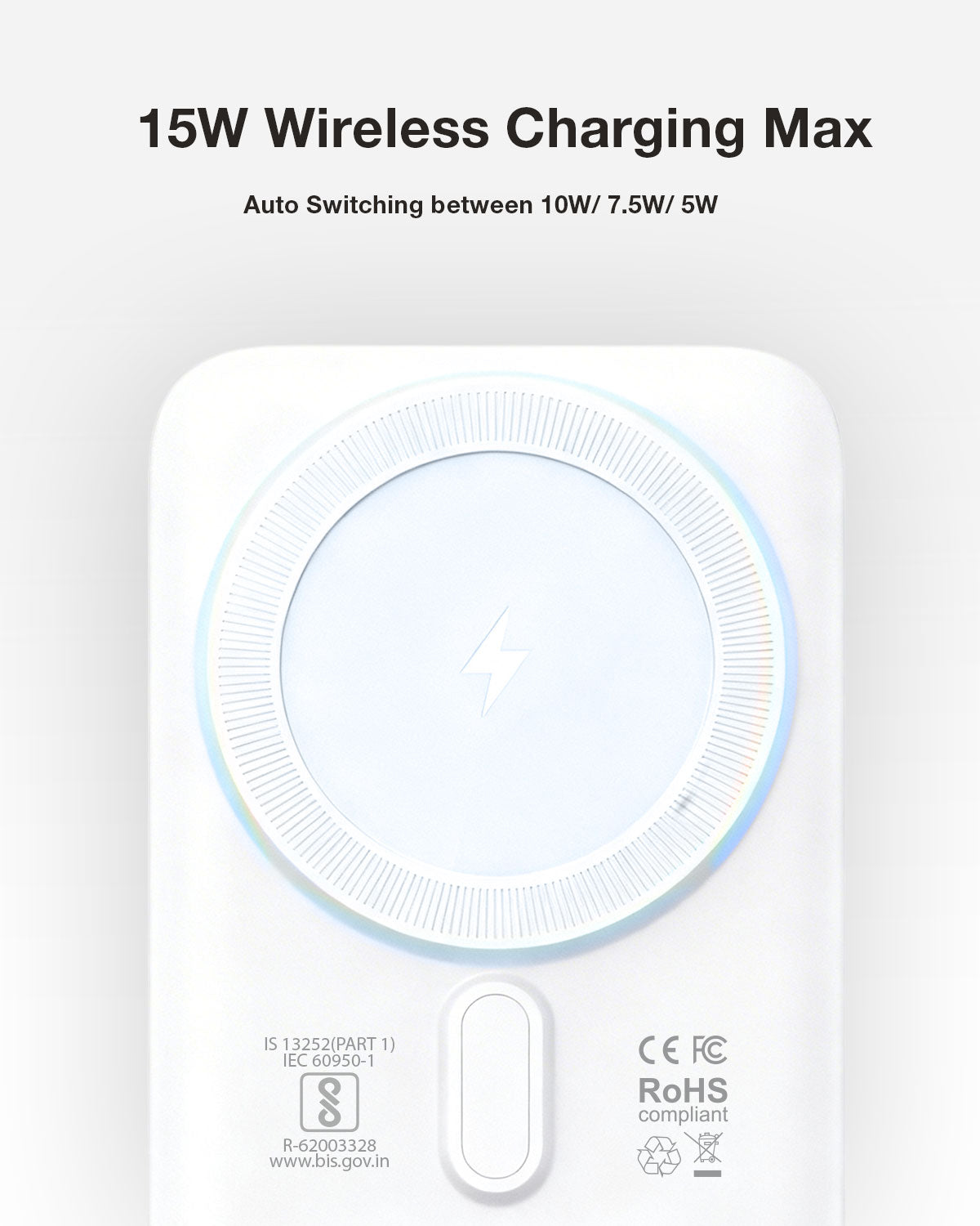 RAEGR 10000mAh MagFix M10s Wireless Power Bank, Super Fast 20W PD Charging