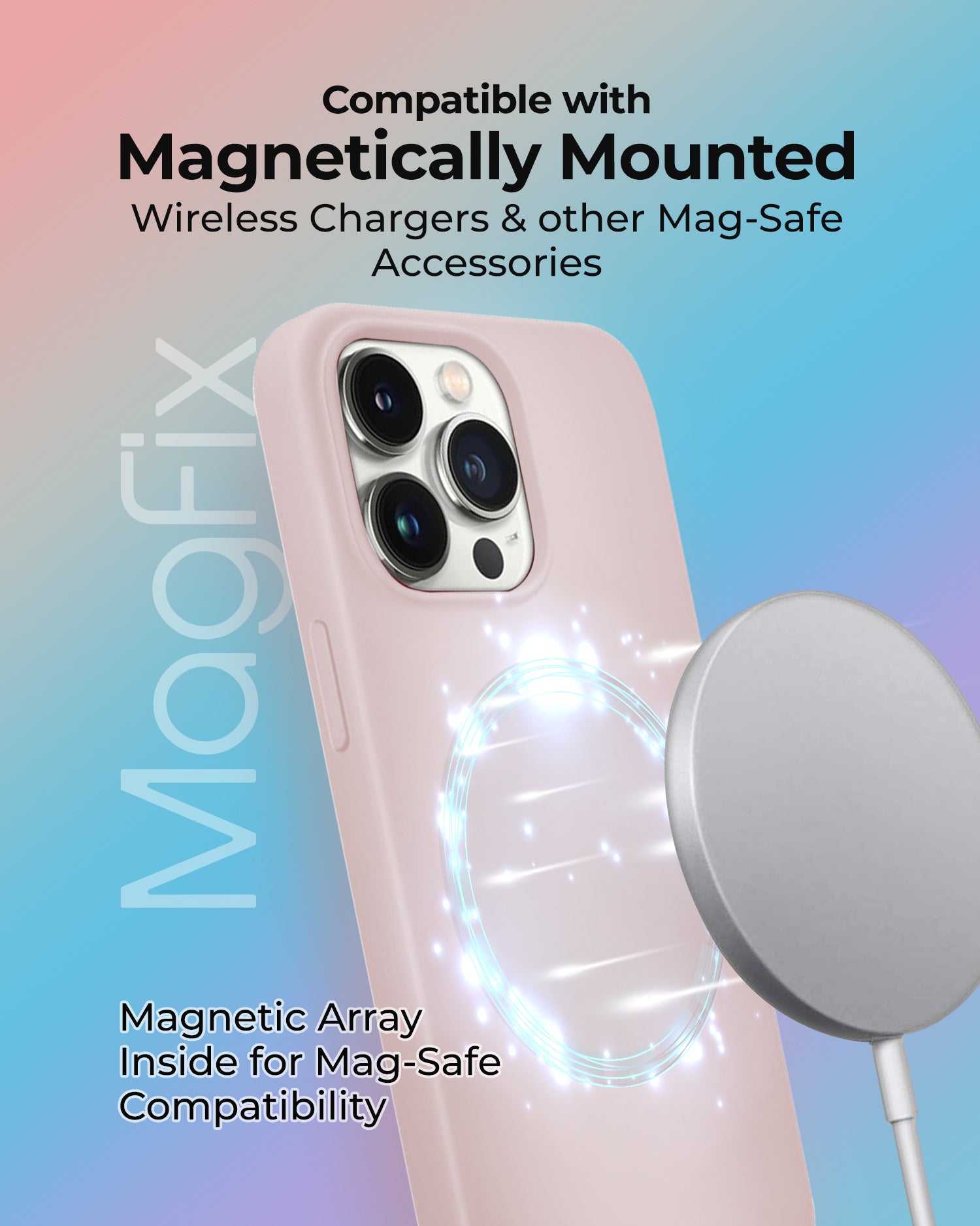 Magnetic Wireless Charger: Mag-Safe iPhone Charging Pad Compatible with  iPhone 15 Pro Max Plus 14 Pro Max Plus 13 Pro Max 12 Pro Max - Mag Charger  Pad