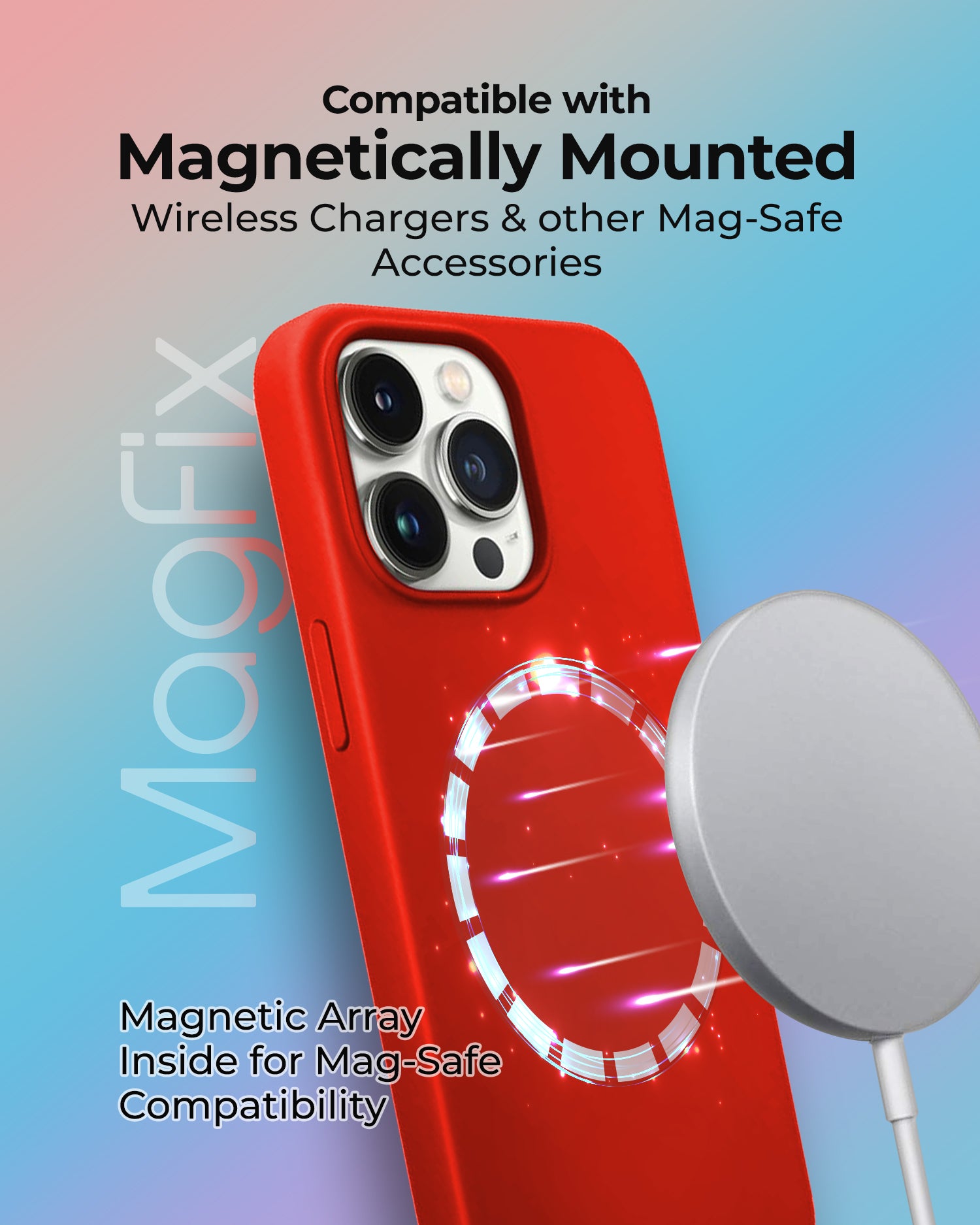 RAEGR iPhone 14 Pro Max  Premium Soft Silicone MagFix Case