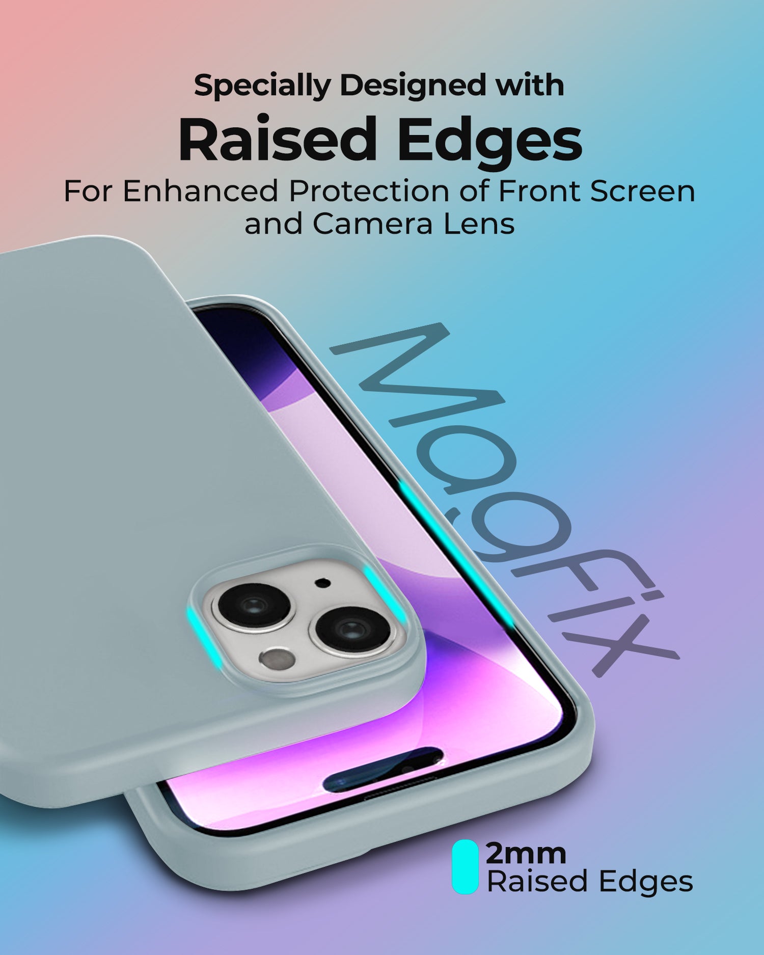 RAEGR iPhone 14 Plus Premium Soft Silicone MagFix Case