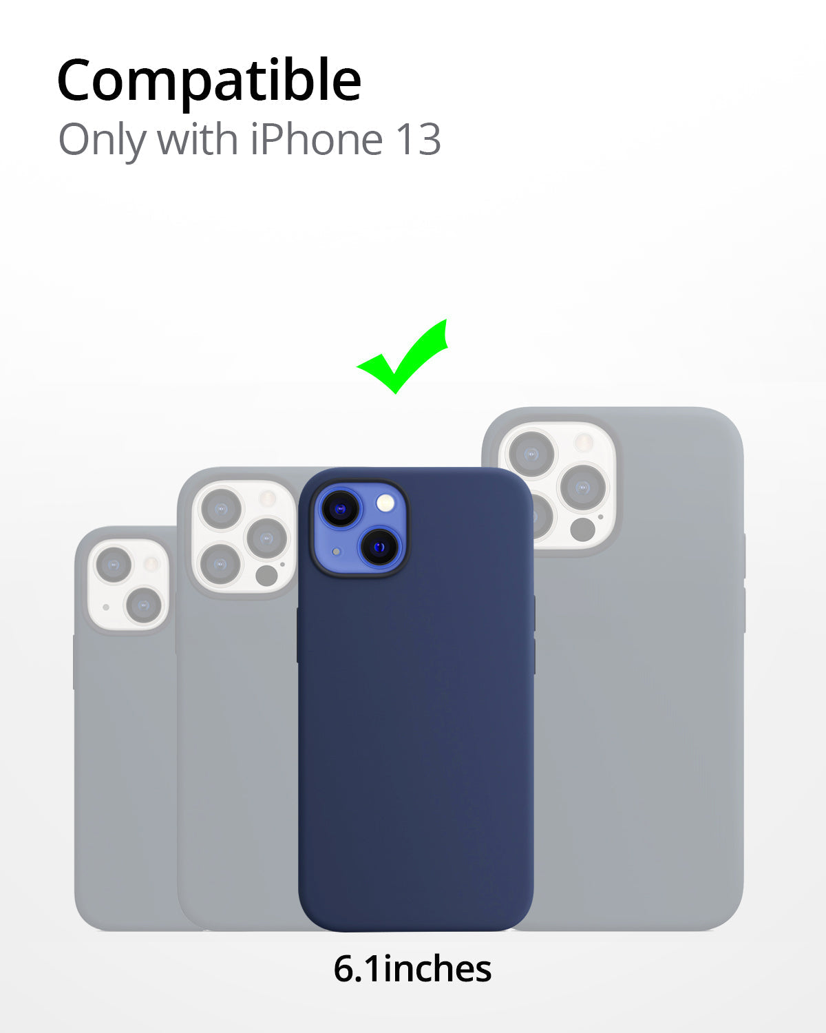 RAEGR MagFix Silicone  Case / Cover Designed for iPhone 13 (6.1-Inch) 2021