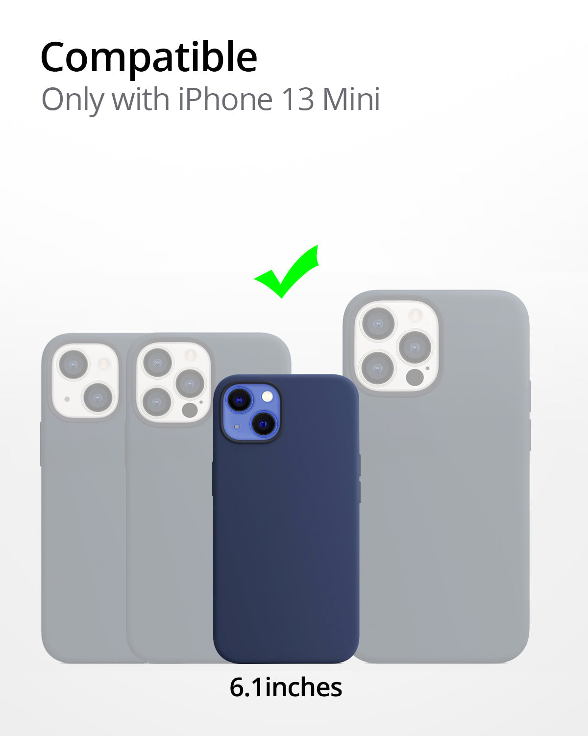 RAEGR MagFix Silicone  Case / Cover Designed for iPhone 13 Mini (5.4-Inch) 2021