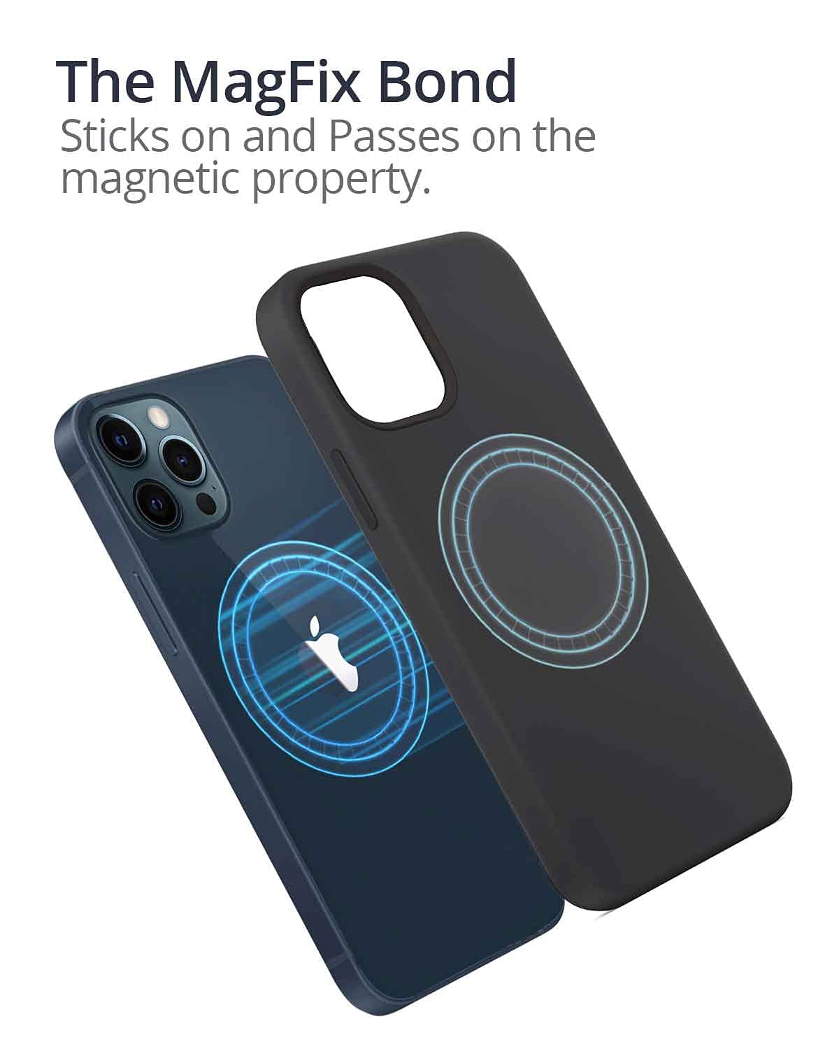 RAEGR iPhone 12 / iPhone 12 Pro 5G MagFix Magnetic Case, Supports Mag-Safe Wireless Charging 6.1