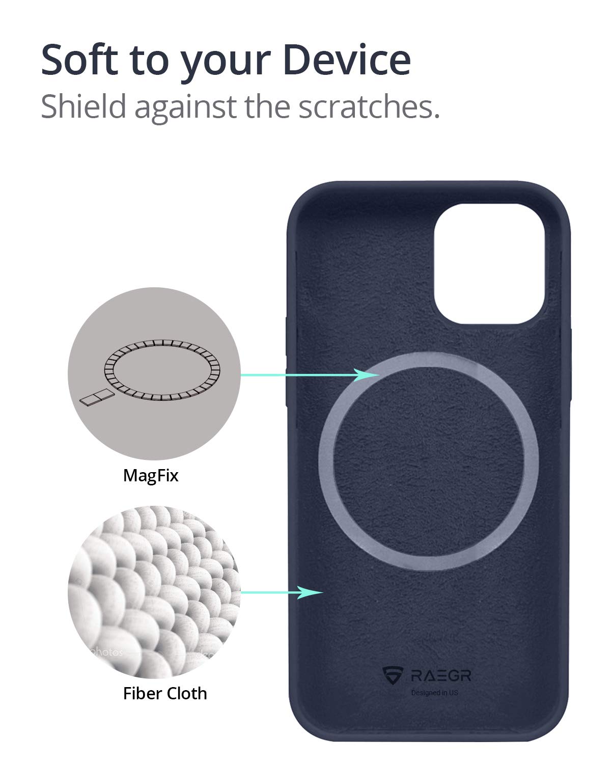 RAEGR iPhone 12 Pro Max 5G MagFix Magnetic Case, Supports Mag-Safe Wireless Charging 6.7