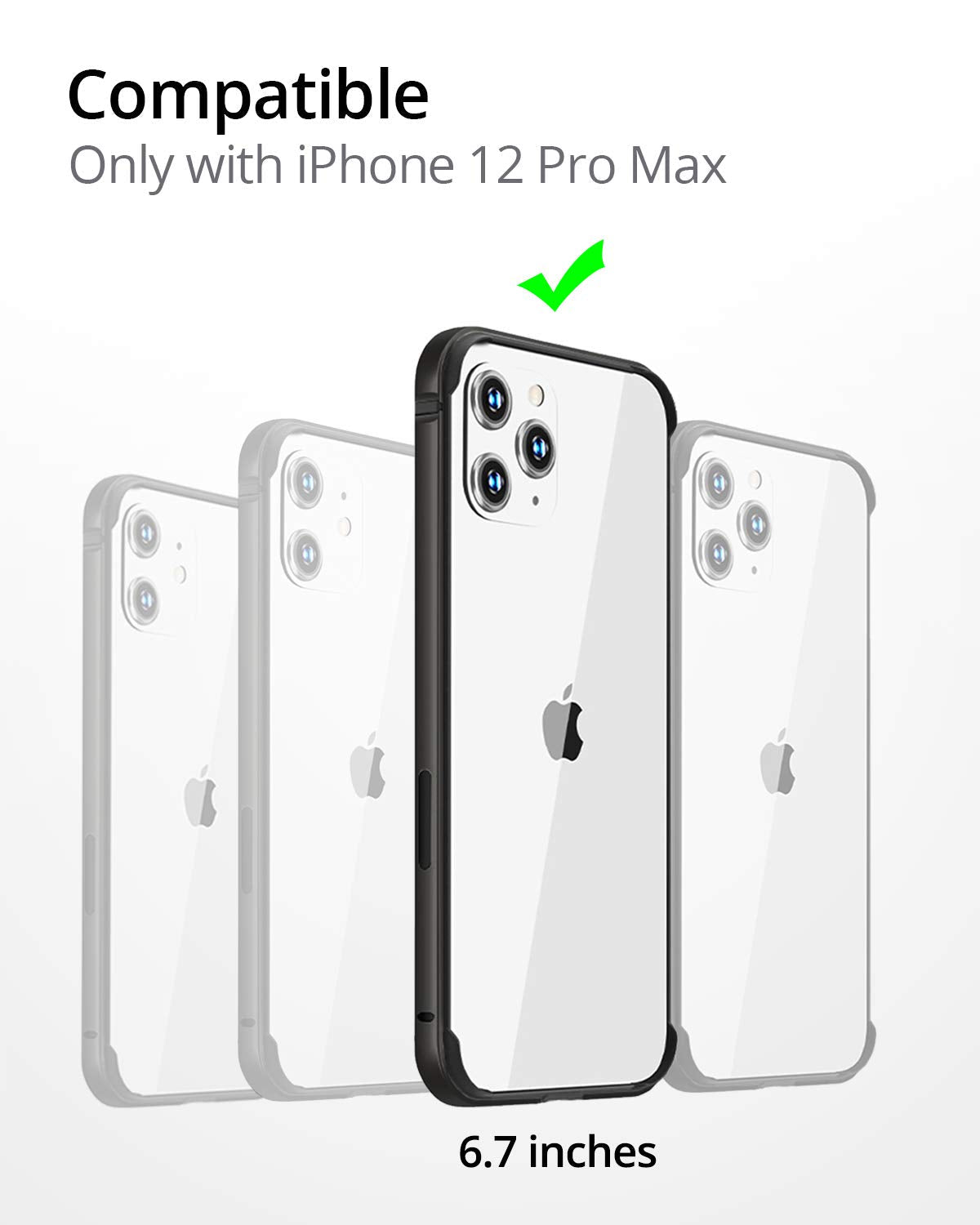 RAEGR iPhone 12 Pro Max 5G Anodized Aluminum Bumper Case, Supports