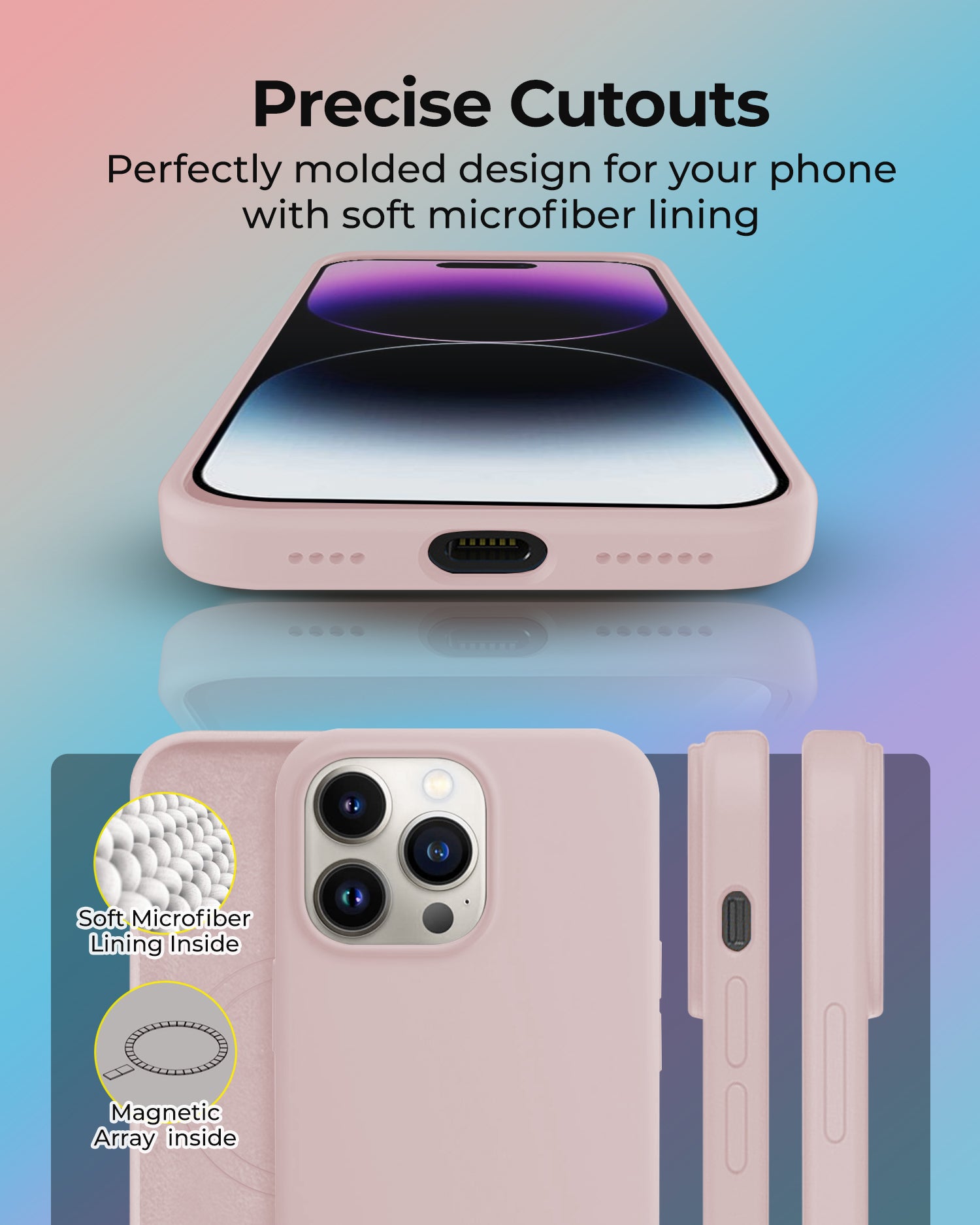 RAEGR iPhone 14 Pro Max  Premium Soft Silicone MagFix Case