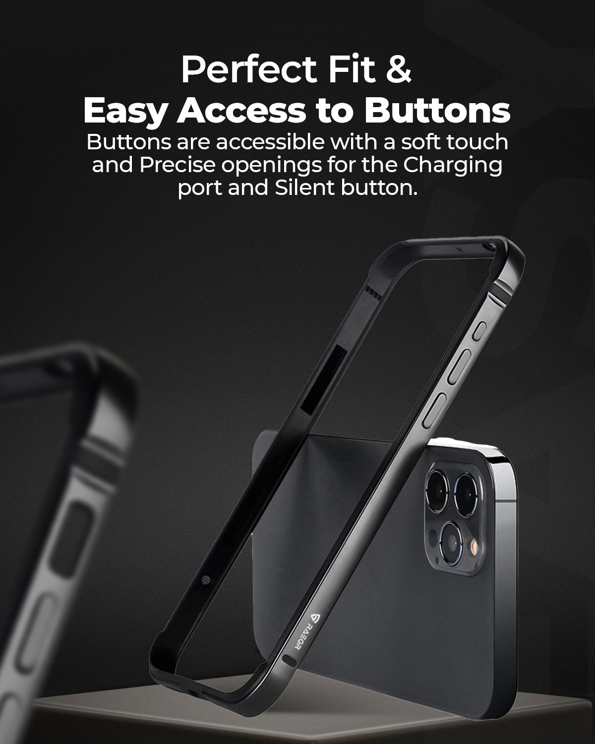RAEGR iPhone 15 Pro Max Edge Armor Case