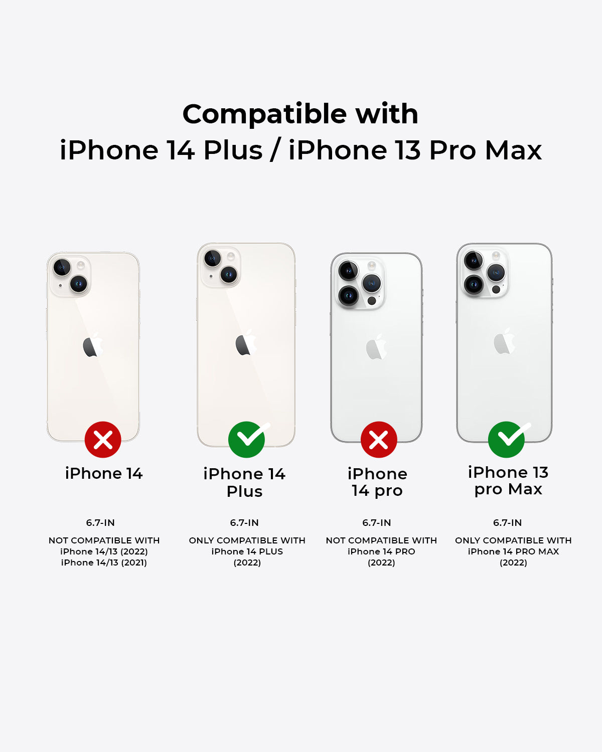 RAEGR iPhone 14 Plus / 13 Pro Max EZ Fix Screen Protector (Pack of 2)