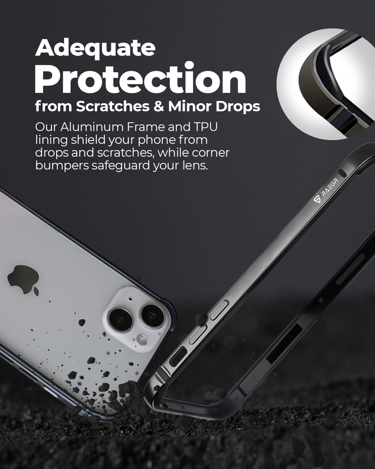 RAEGR iPhone 15 Edge Armor Case
