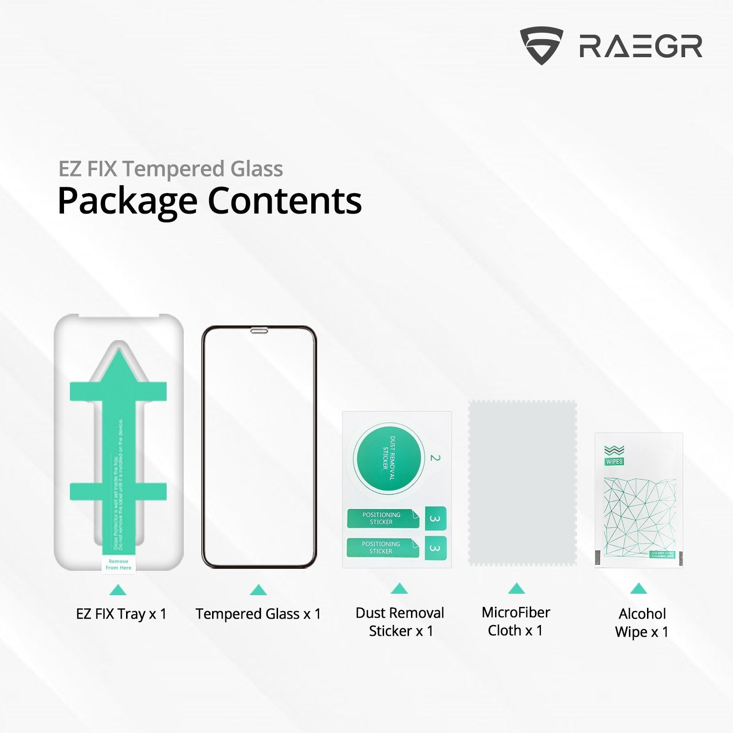 RAEGR EZ Fix Glas HD iPhone 11 Pro Max iPhone XS Max Full Cover