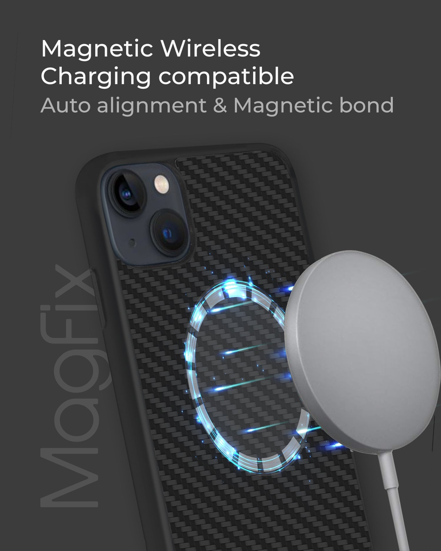 RAEGR MagFix Elements Armor for iPhone 13 Mini - Carbon Fiber ( Black )