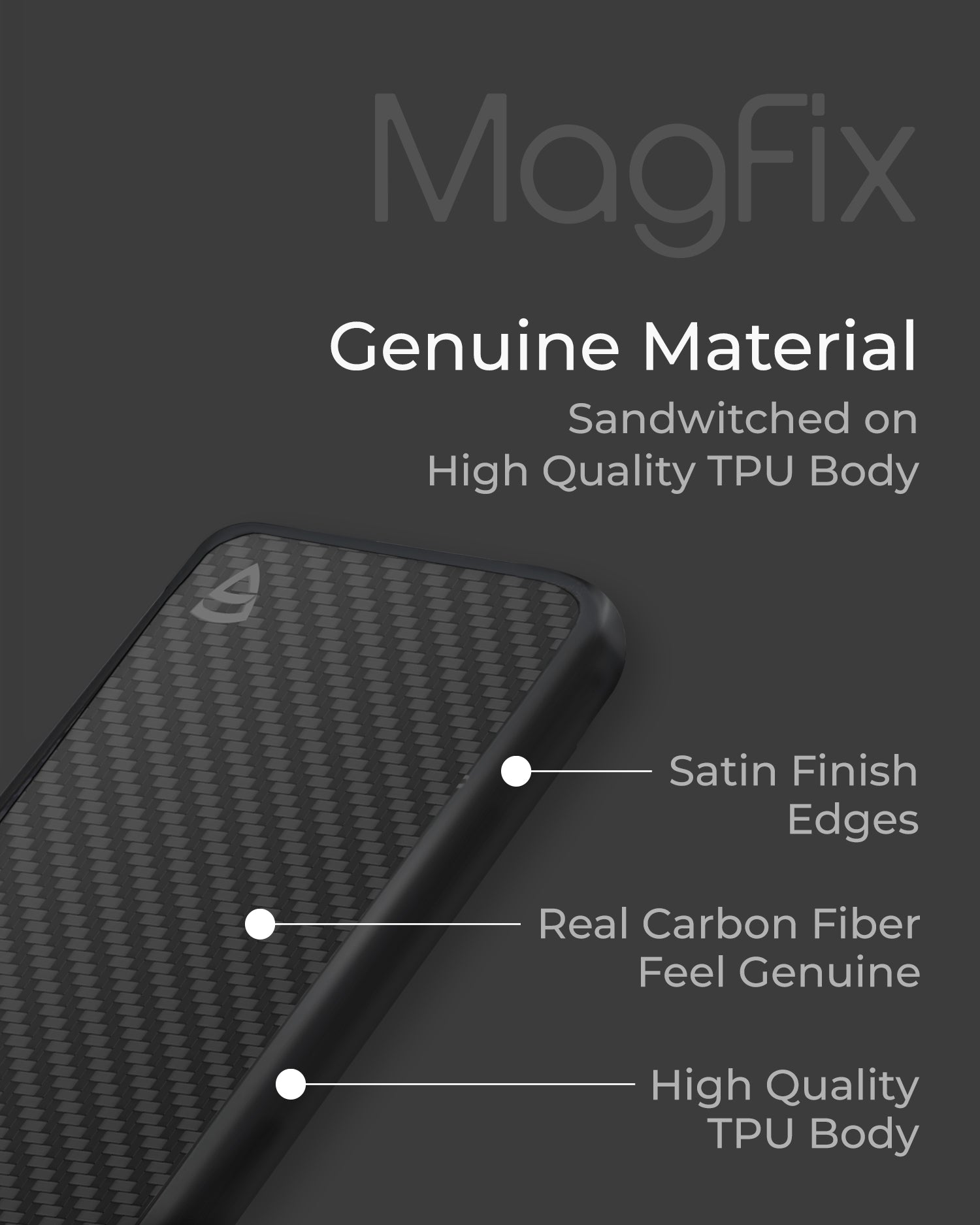RAEGR MagFix Elements Armor for iPhone 13 Mini - Carbon Fiber ( Black )